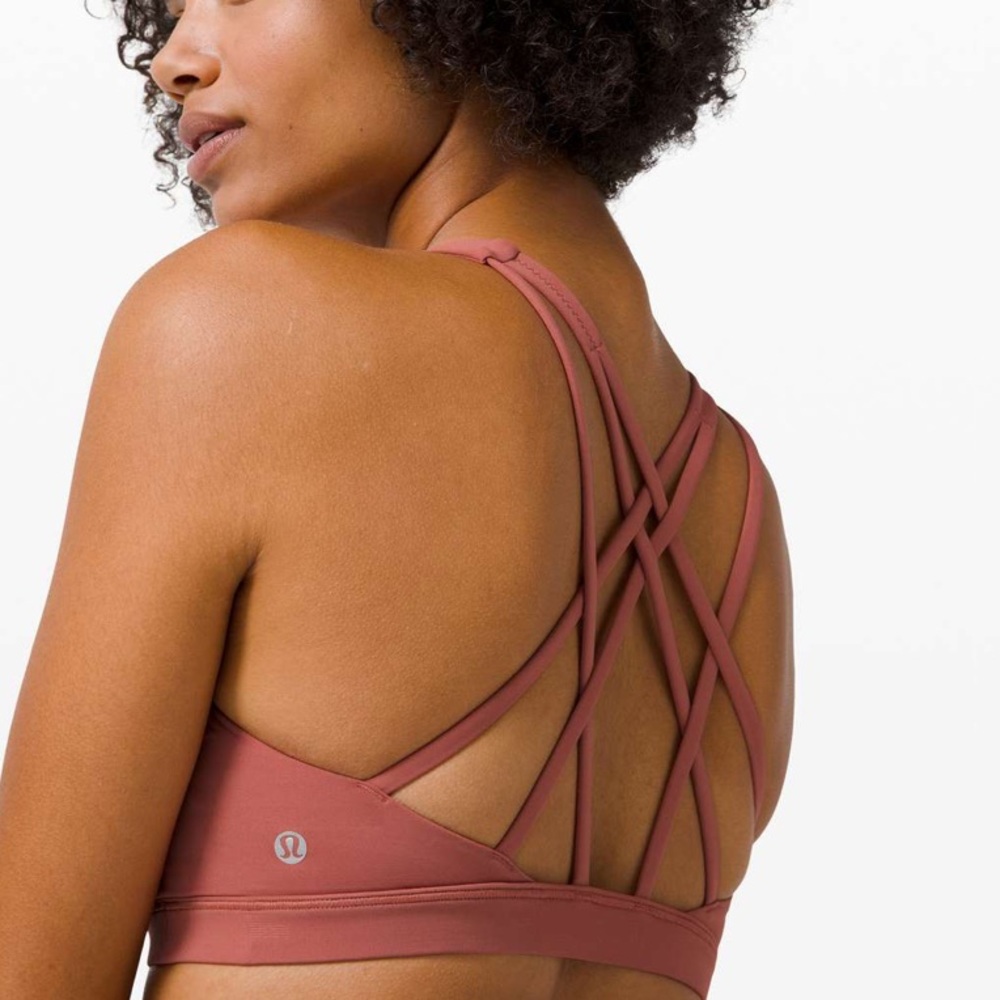 lululemon athletica pink Free to be Serene Sports Bra - Picture 5 of 5